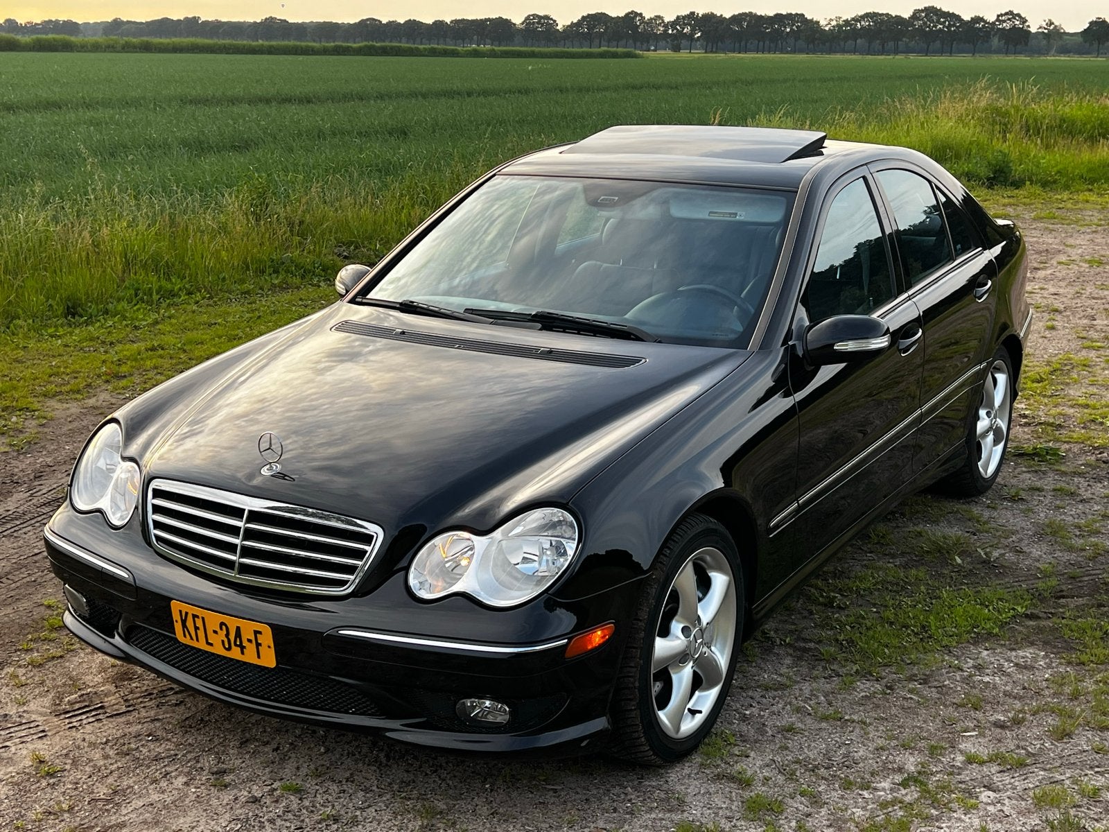 C230 kompressor sport, Auto's, Automaat, Achterwielaandrijving, Zwart, 1796 cc