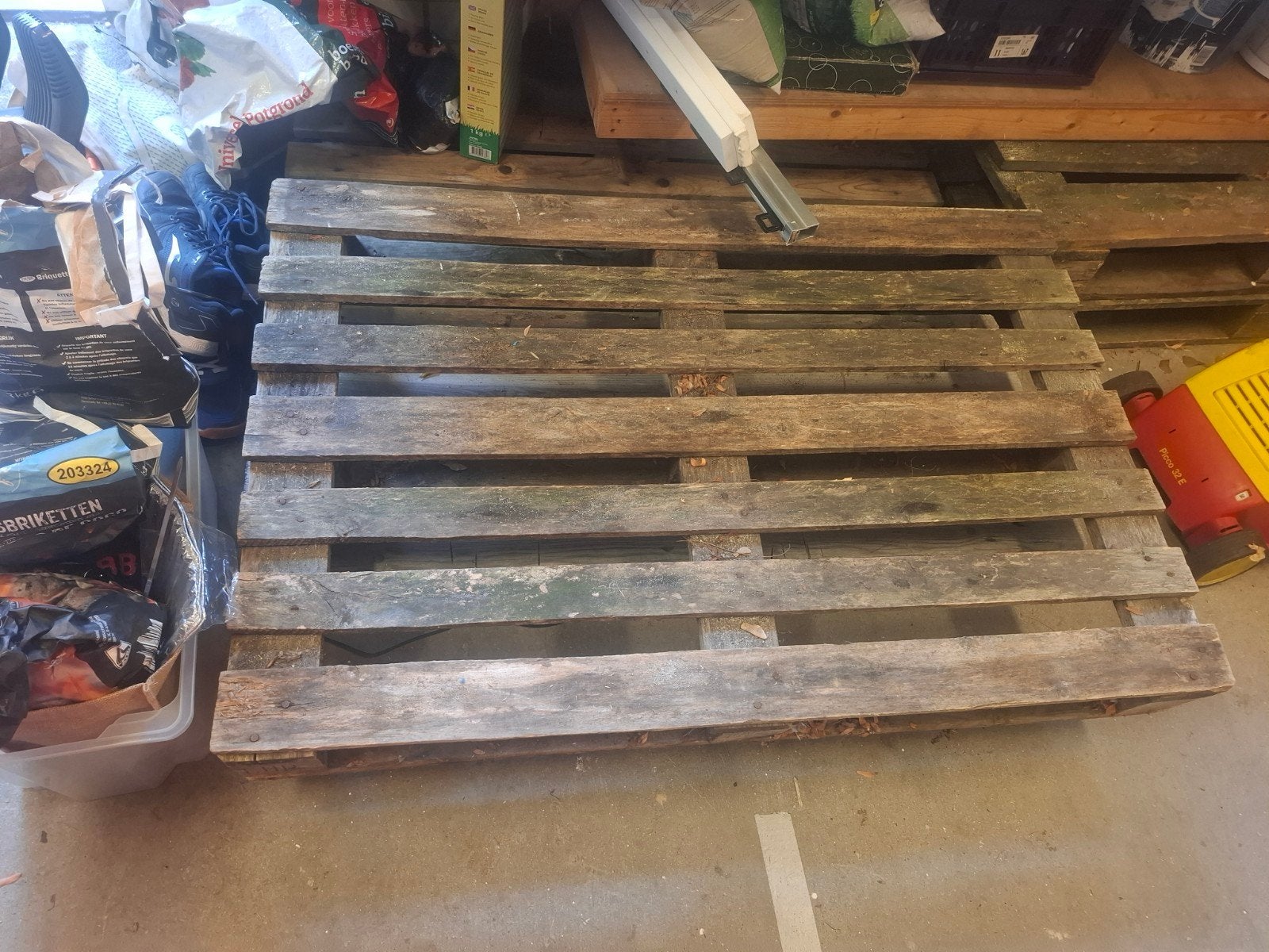 4 Stevige houten pallets (120x80) voor diverse doeleinden, Ophalen, 50 mm of meer, Pallet, Minder dan 200 cm