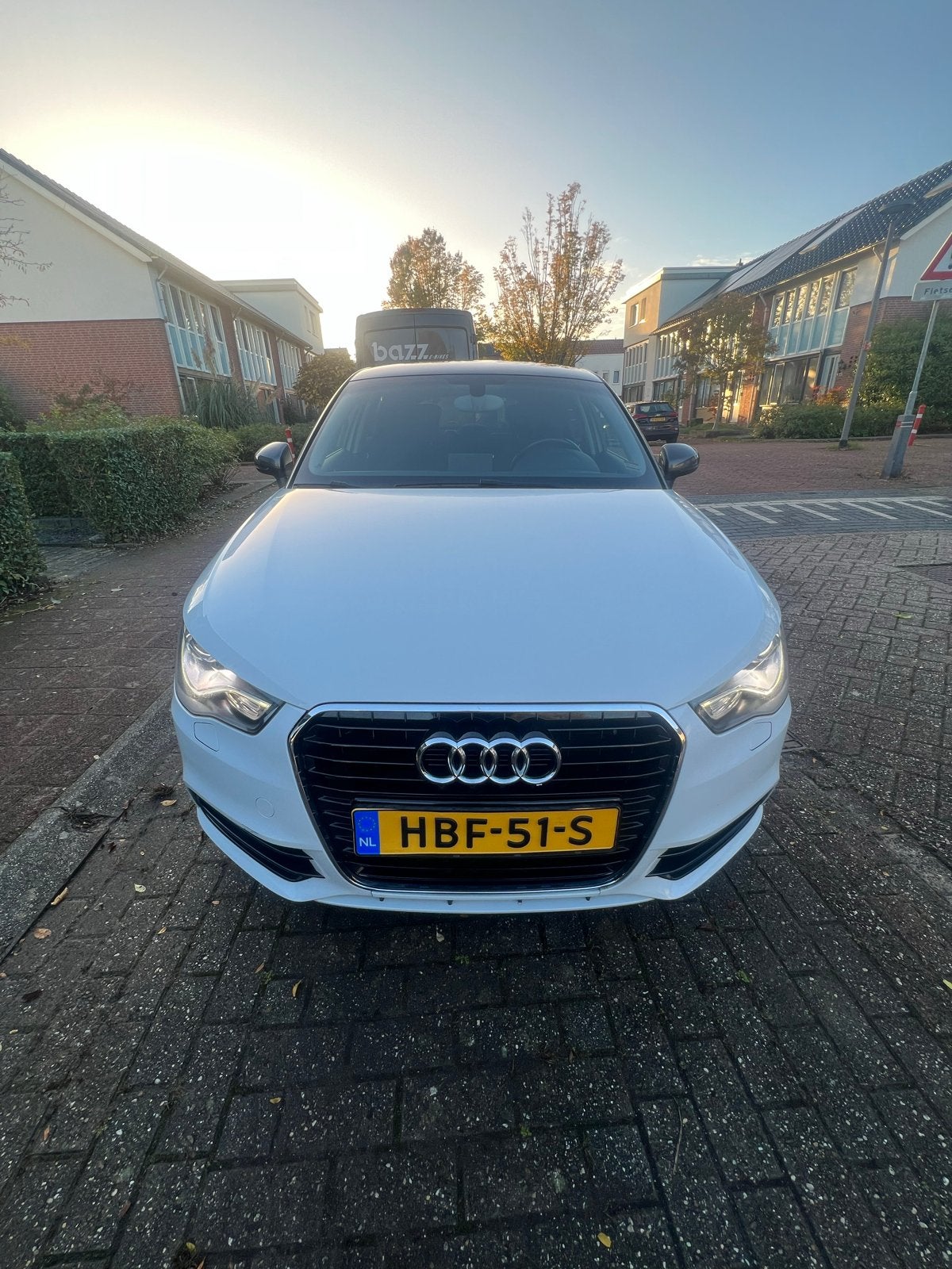 Audi A1 1.4 Tfsi 90KW SB S-tronic 2012 Wit, Auto's, Euro 5, Stof, A1, Zwart