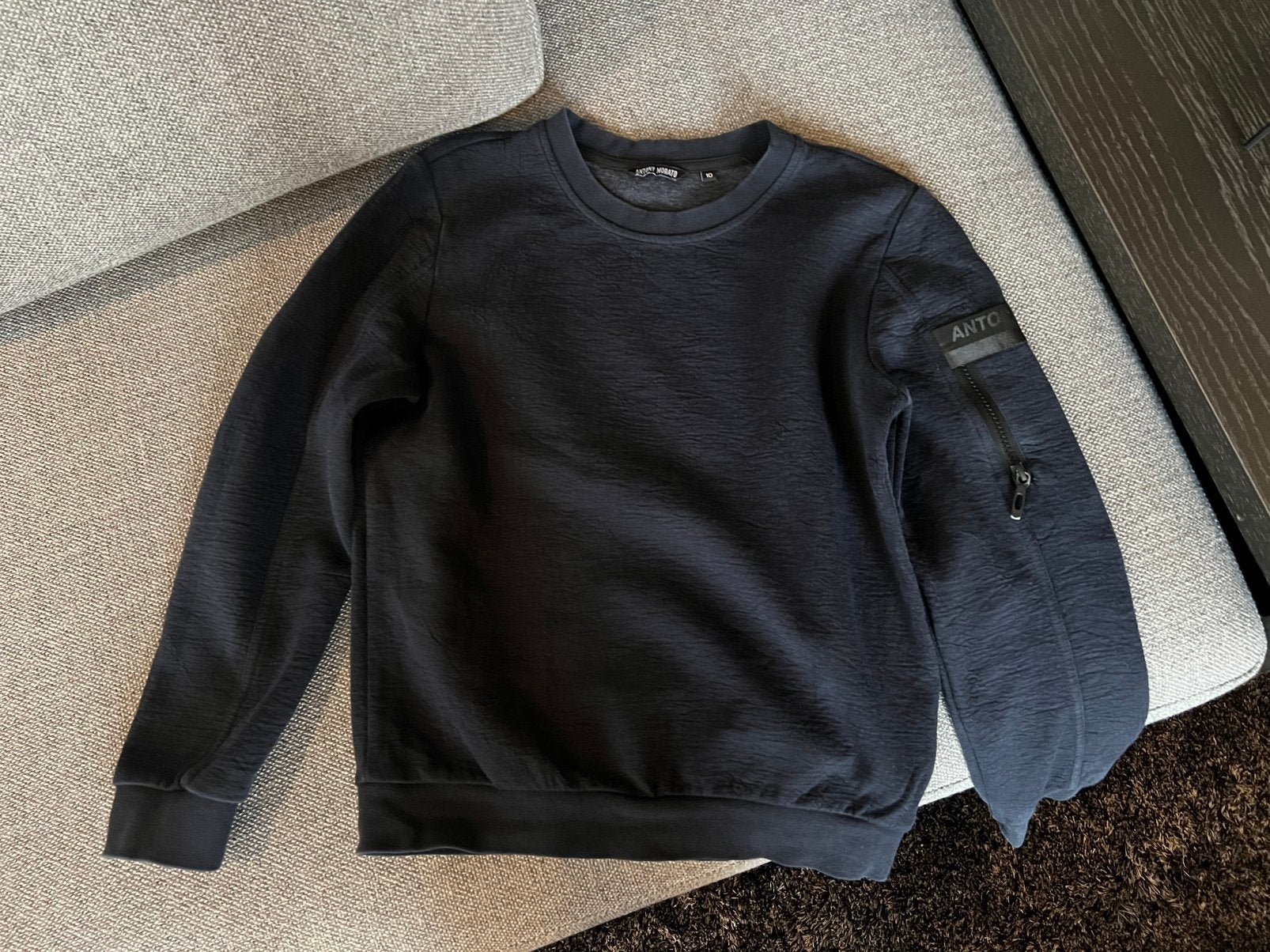 Zgan ANTONY MORATO trui sweater donkerblauw maat  10 = 140, Ophalen of Verzenden, Zo goed als nieuw, Jongen, Trui of Vest
