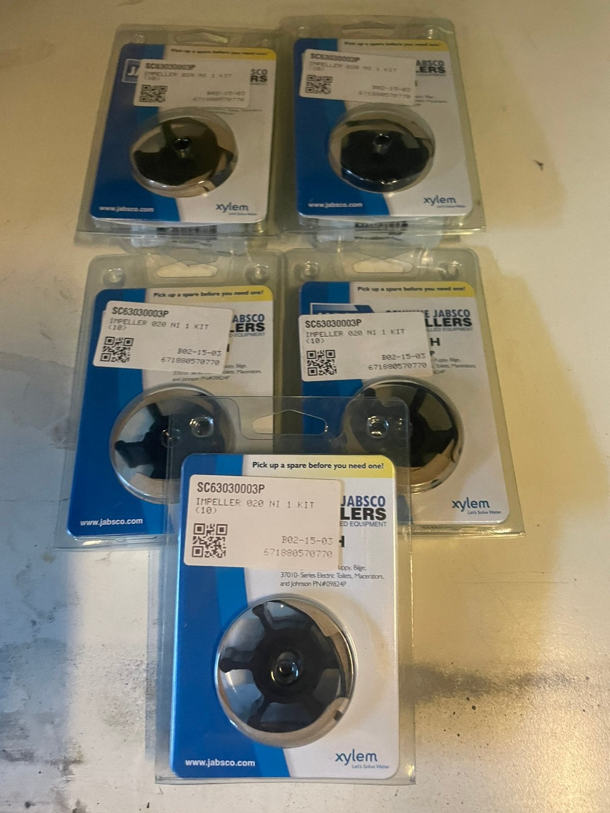 diverse Jabsco impellers, Ophalen, Nieuw, Motor en Techniek