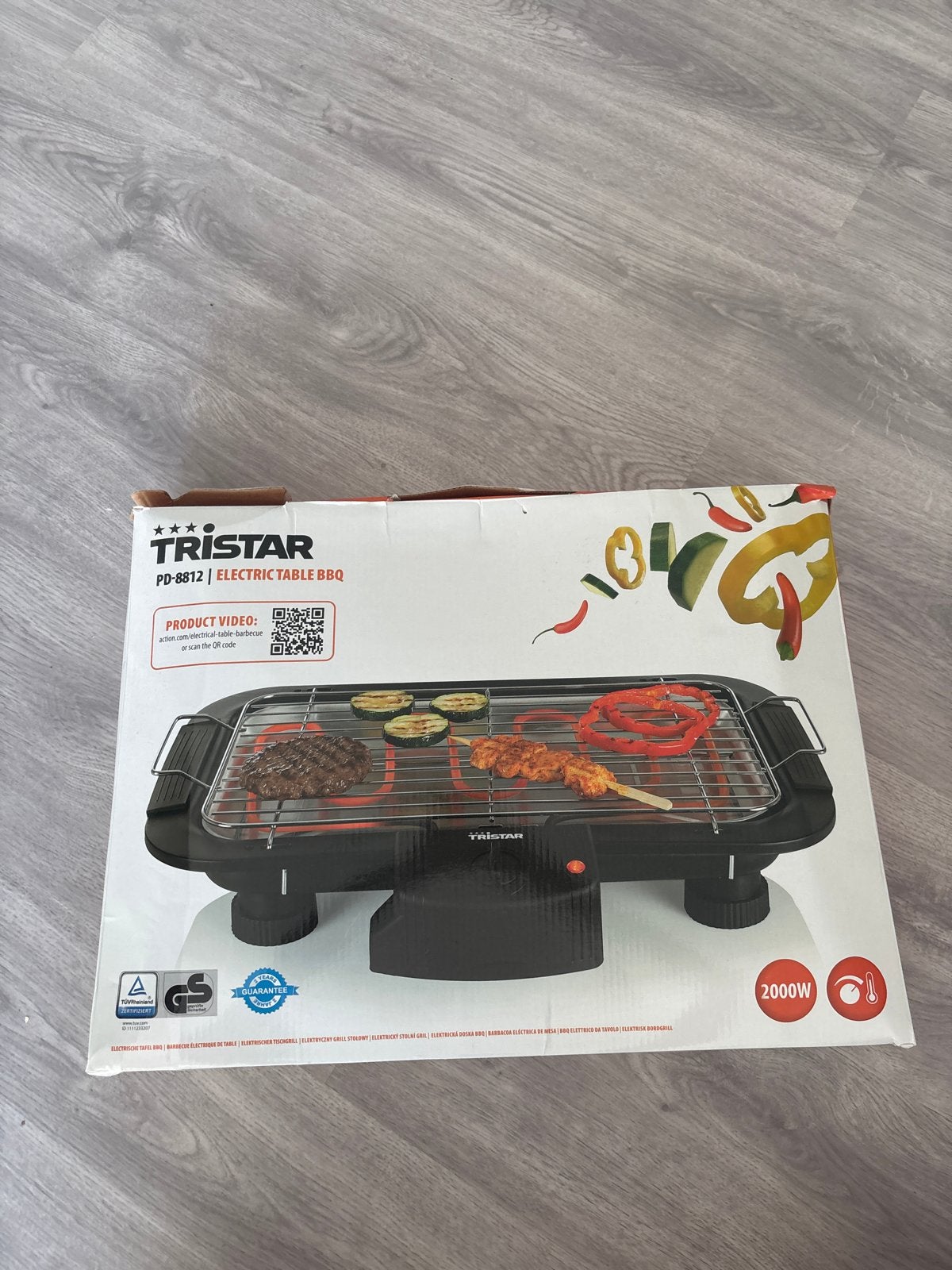 Tristar PD-8812 Elektrische Tafel BBQ 2000W, Tuin en Terras, Ophalen, Gebruikt