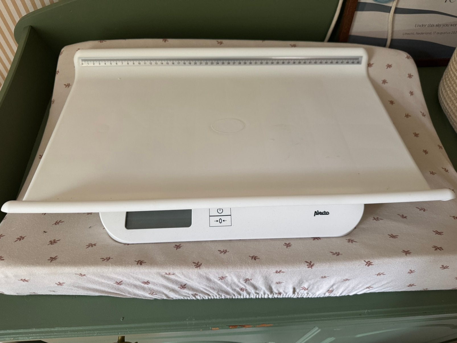 Alecto babyweegschaal, Witgoed en Apparatuur, Weegschalen, Ophalen, 1 tot 500 gram, Zo goed als nieuw, Personenweegschaal