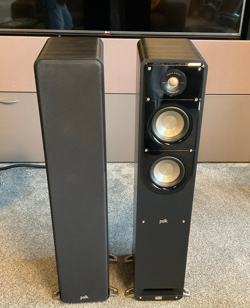 Polk Signature S50 Vloerstaande Luidsprekers - Zwart, Audio, Tv en Foto, Vloerstaande luidspreker, Zo goed als nieuw, Basreflex