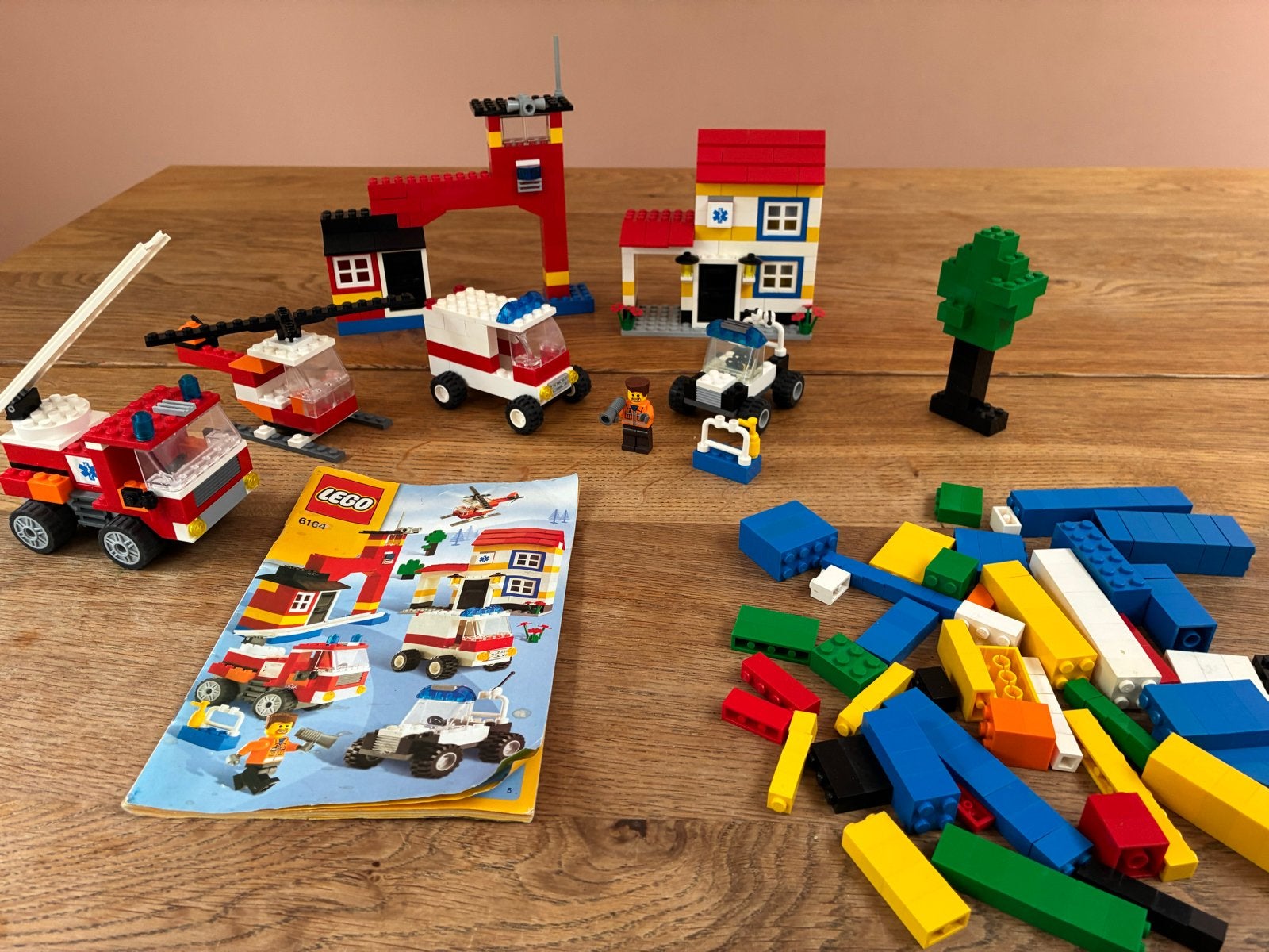 Lego 6164: Brandweer, ambulance en politie set, Ophalen of Verzenden, Gebruikt