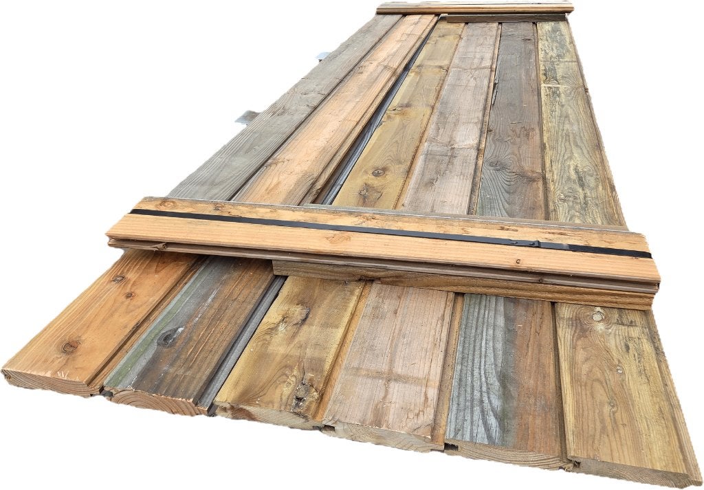 2.5 m2 Blokhutprofiel geschaafd - nr: TP653