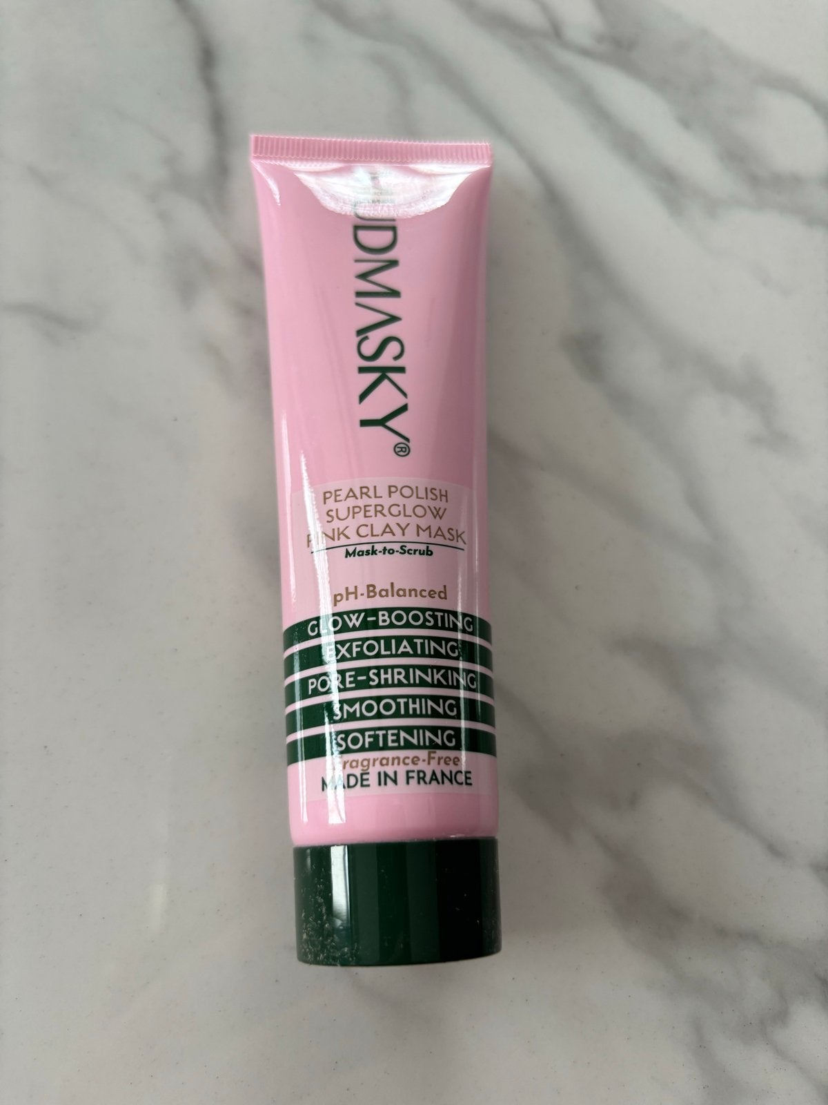 Mudmasky Pearl Polish Superglow Pink Clay Mask, Ophalen of Verzenden, Nieuw, Gehele gezicht, Reiniging