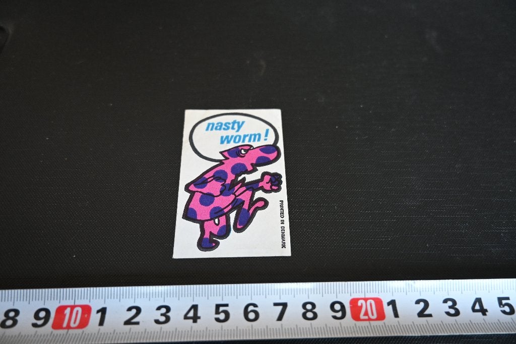 sticker chewing gum dandy gum kinky dan - nasty worm, Ophalen of Verzenden, Zo goed als nieuw