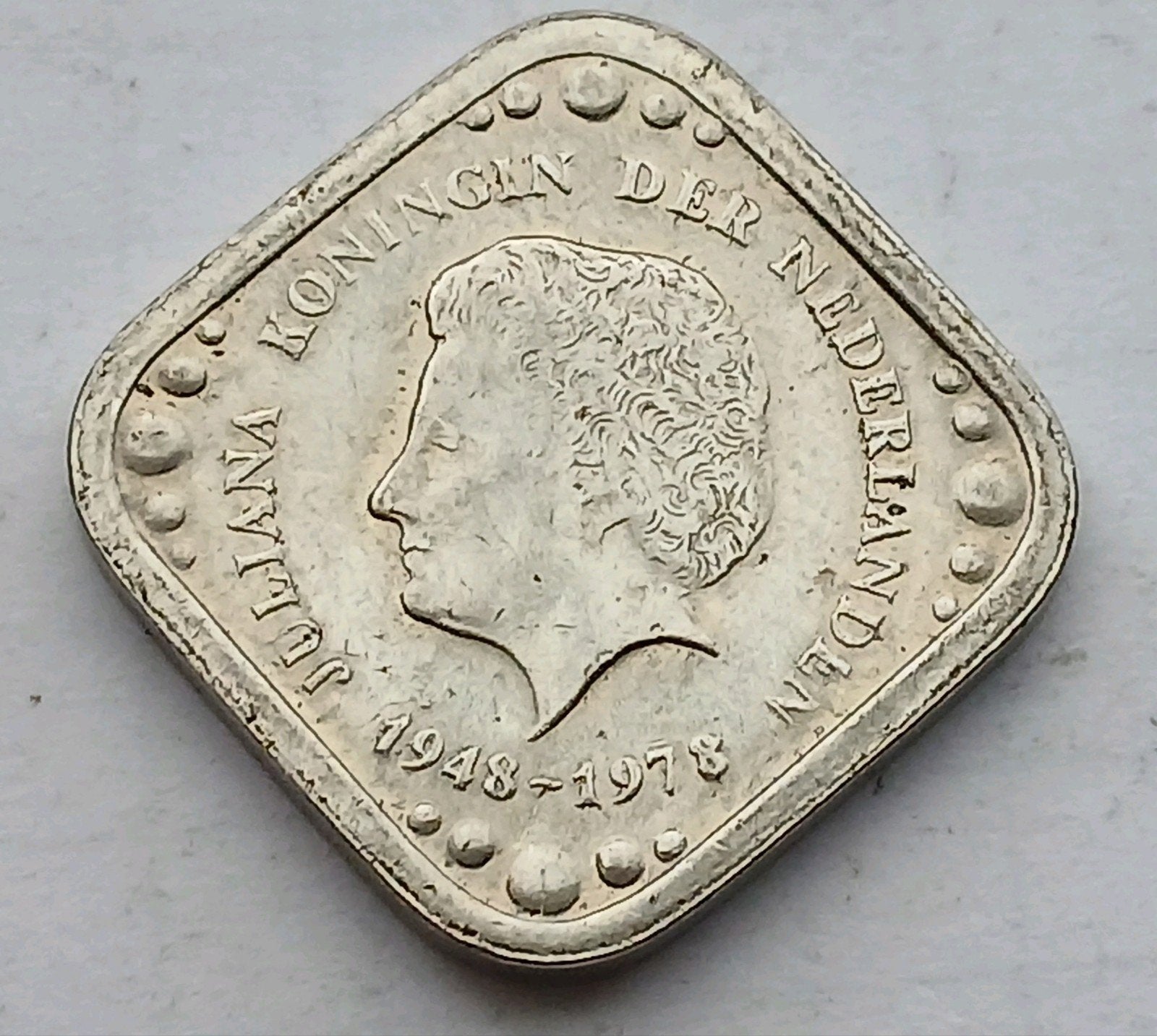 Nederland 5 Cent 1948 Vierkante Stuiver 1978 Juliana Munt, Ophalen of Verzenden, Nederland