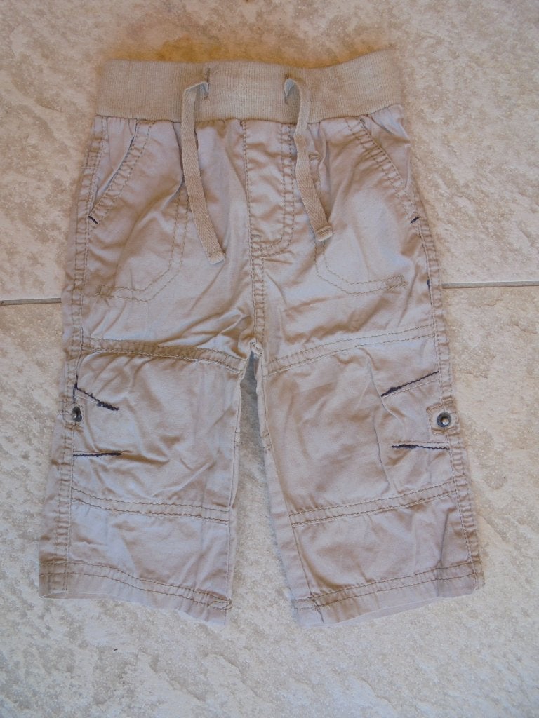 Lange broek beige oprolbroek ZGAN maat 68 broekje, Ophalen of Verzenden, Zo goed als nieuw, Jongetje, Broekje
