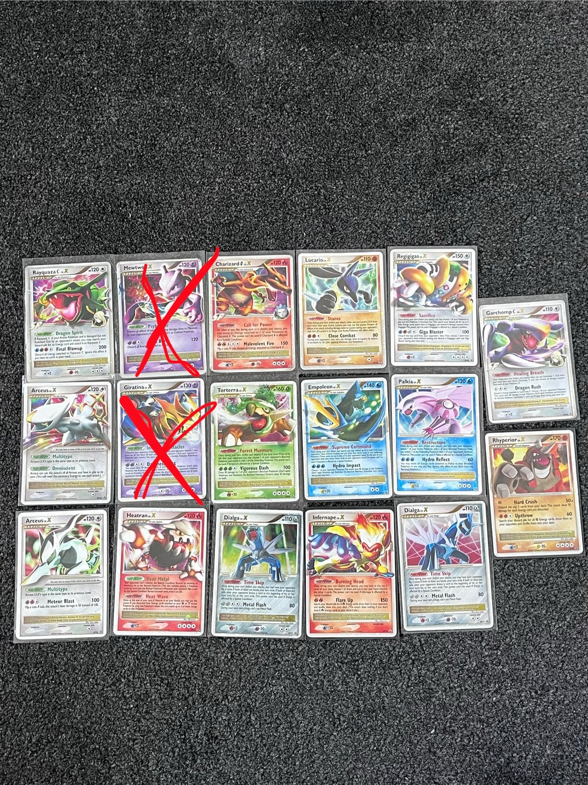 Pokémon 17 Promo LV.X kaarten Diamond & Pearl, Platinum, Verzenden, Zo goed als nieuw, Meerdere kaarten, Foil