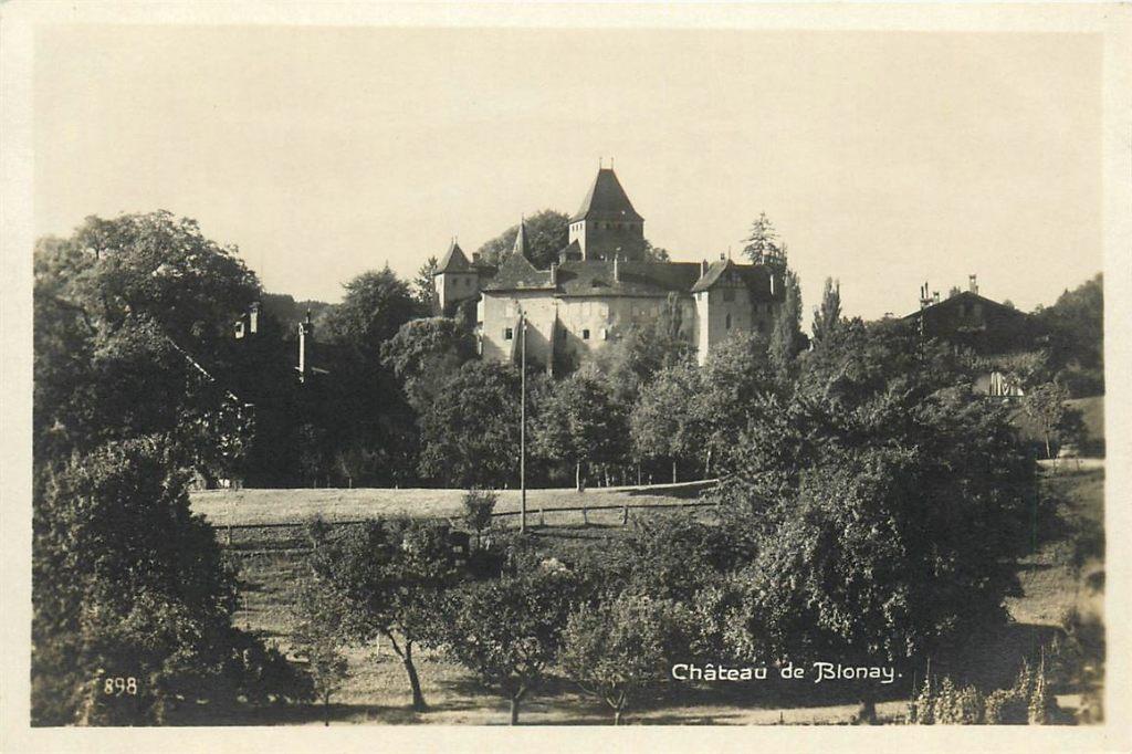 701-479-003 Chateau de Blonay, Verzamelen, Ansichtkaarten | Buitenland, Overig Europa, Voor 1920, Verzenden