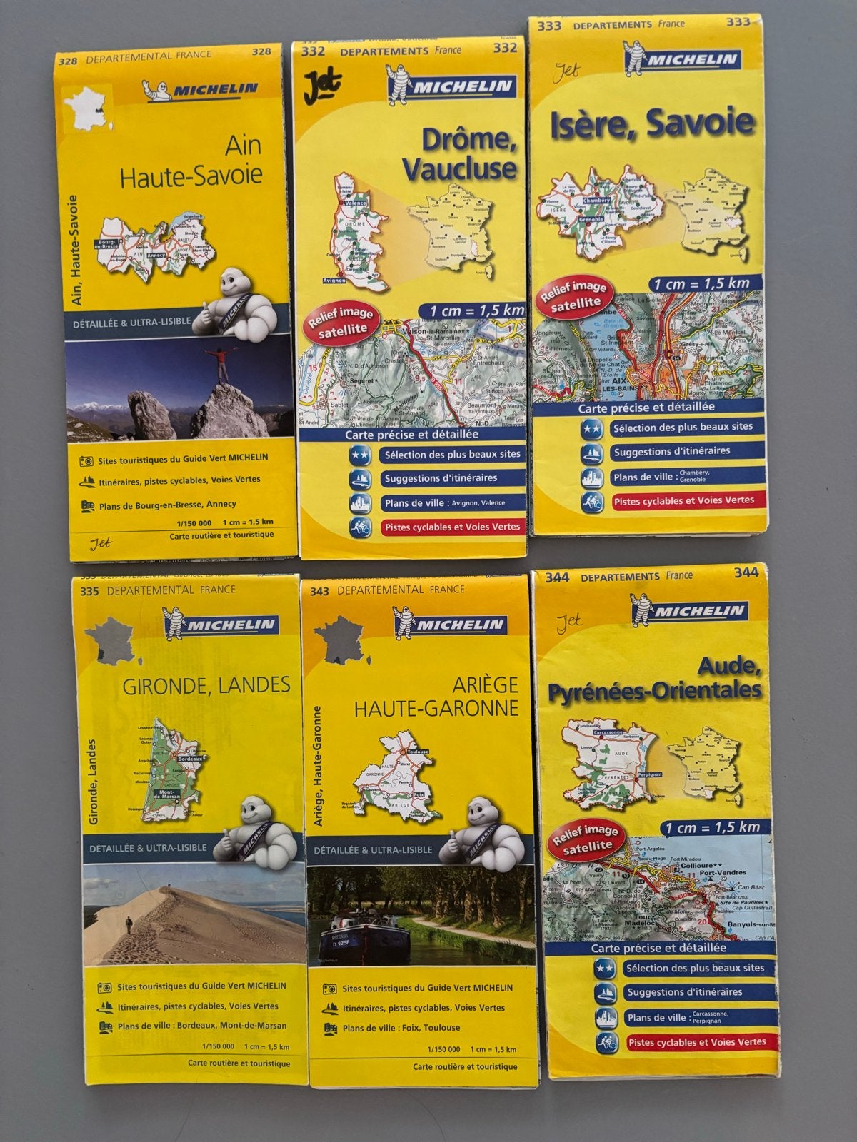 Michelin Kaarten Frankrijk - Diverse Departementen, Gelezen, Ophalen of Verzenden, Landkaart, 2000 tot heden