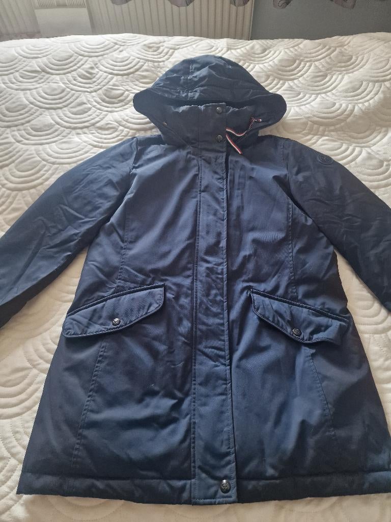 Prachtige winterjas van Tommy Hilfiger, Blauw, Ophalen of Verzenden, Zo goed als nieuw, Maat 36 (S)