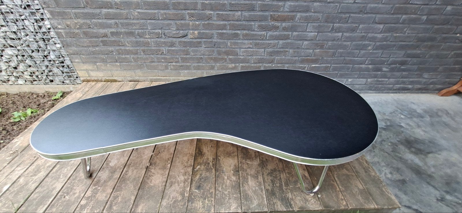 Bel Air Salontafel - Vintage Stijl Nier Vorm, Ophalen, Gebruikt, 100 tot 150 cm, 50 tot 100 cm