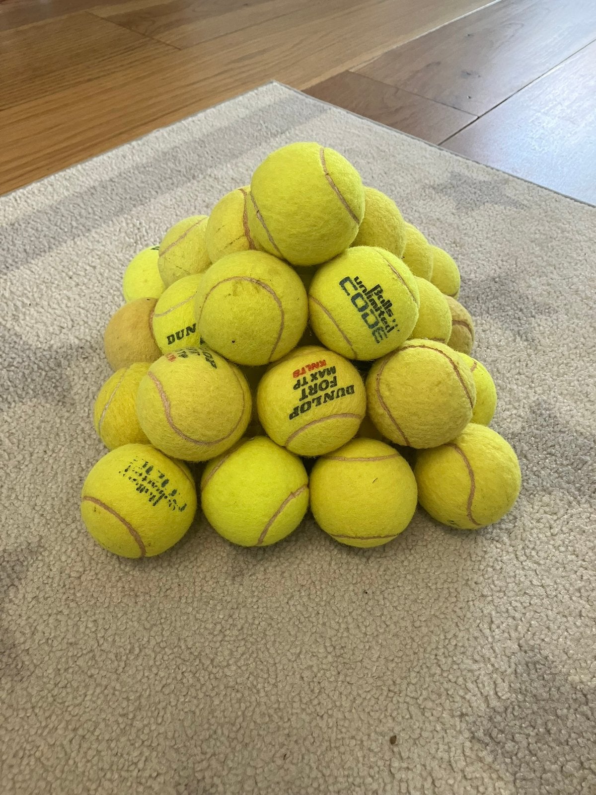 Tennisballen, 5 voor €1,-, Ophalen of Verzenden, Zo goed als nieuw, Hondenballen