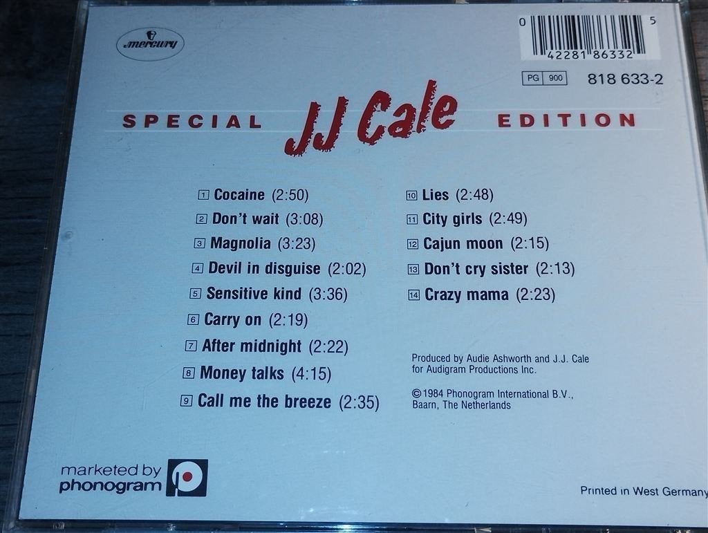 J.J. Cale - Special Edition, Ophalen of Verzenden, Zo goed als nieuw, Jazz