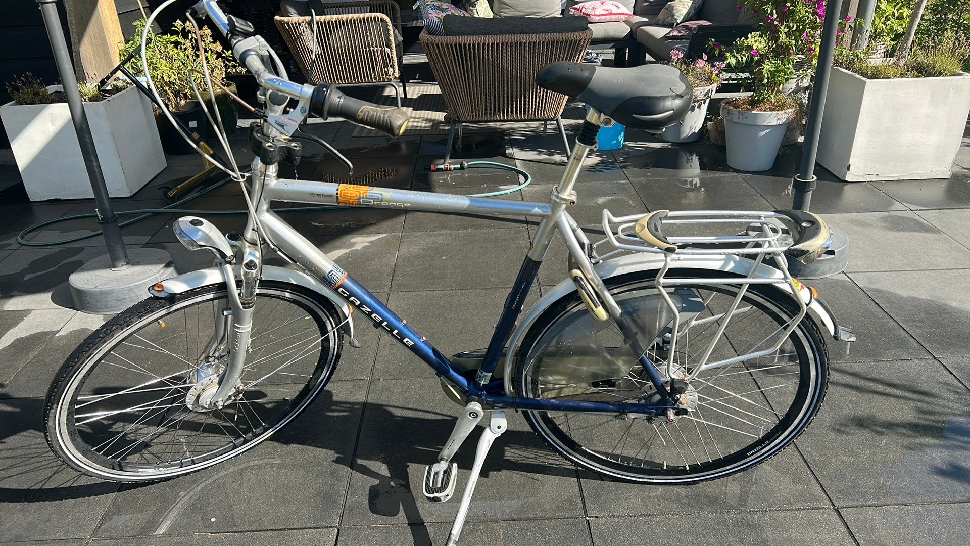 Gazelle fiets, Fietsen en Brommers, Fietsen | Heren | Herenfietsen, Ophalen, Gebruikt, Velgrem, Versnellingen