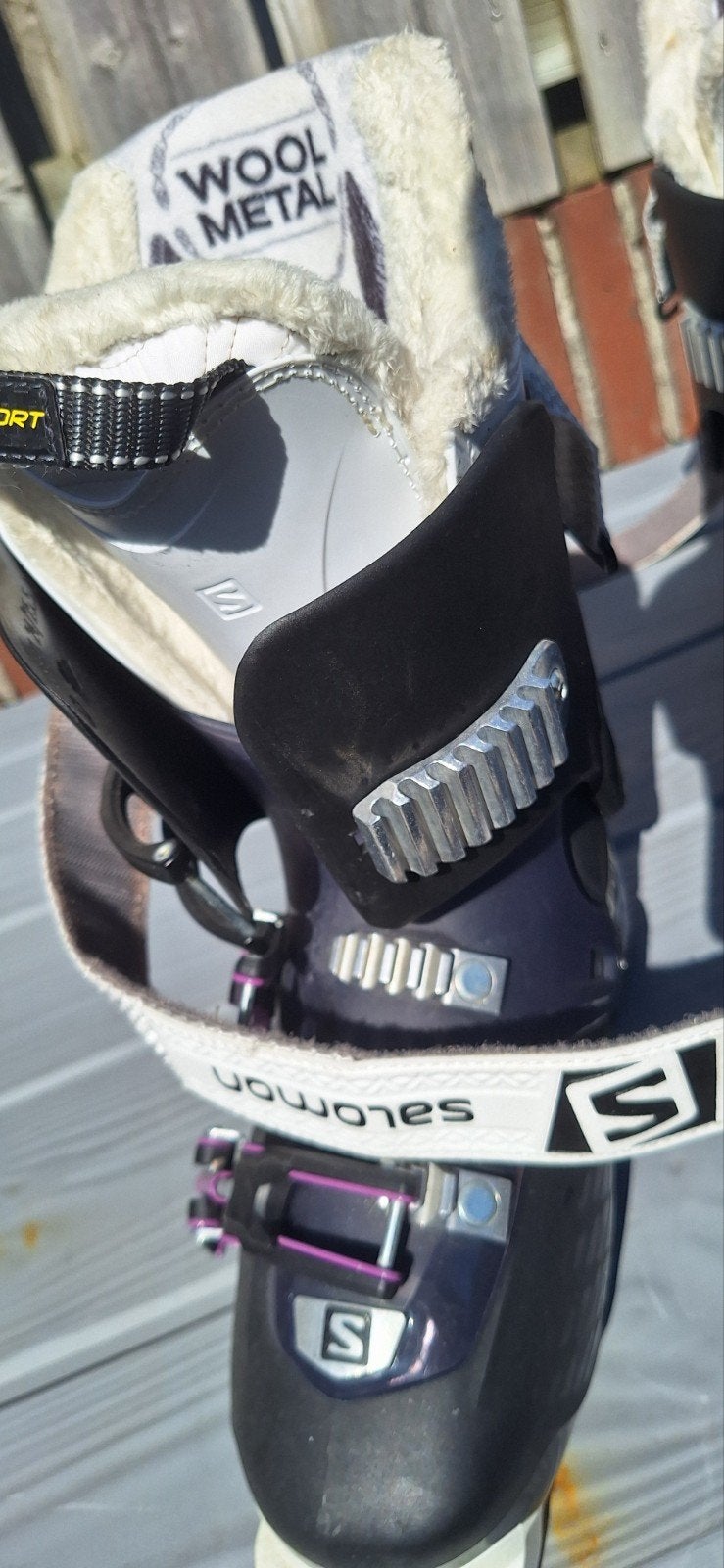 ski.s schoenen en stokken, Ophalen of Verzenden, Gebruikt, Schoenen