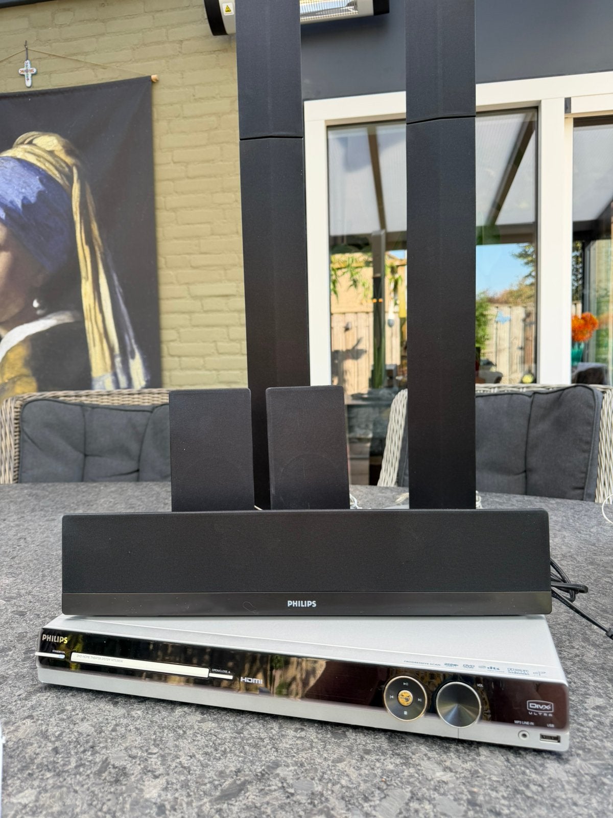 Philips Home Theater system, Audio, Tv en Foto, Home Cinema-sets, Ophalen, Philips, 70 watt of meer, Dvd-speler