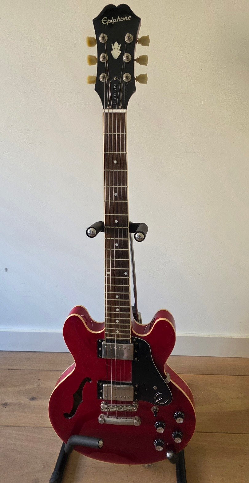 Epiphone ES-339 Cherry Semi-Hollow Elektrische Gitaar, Muziek en Instrumenten, Snaarinstrumenten | Gitaren | Elektrisch, Ophalen