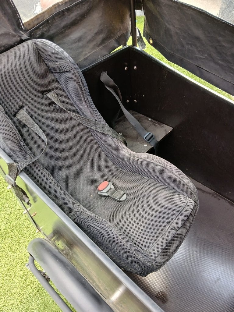 Vogue Troy bakfiets (NIET elektrisch), Fietsen en Brommers, 4 kinderen of meer, Gebruikt, Huif, Velgrem