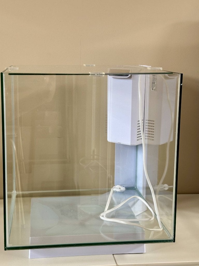 SuperFish QubiQ 30 aquarium, Dieren en Toebehoren, Ophalen, Gebruikt, Leeg aquarium, Inclusief deksel