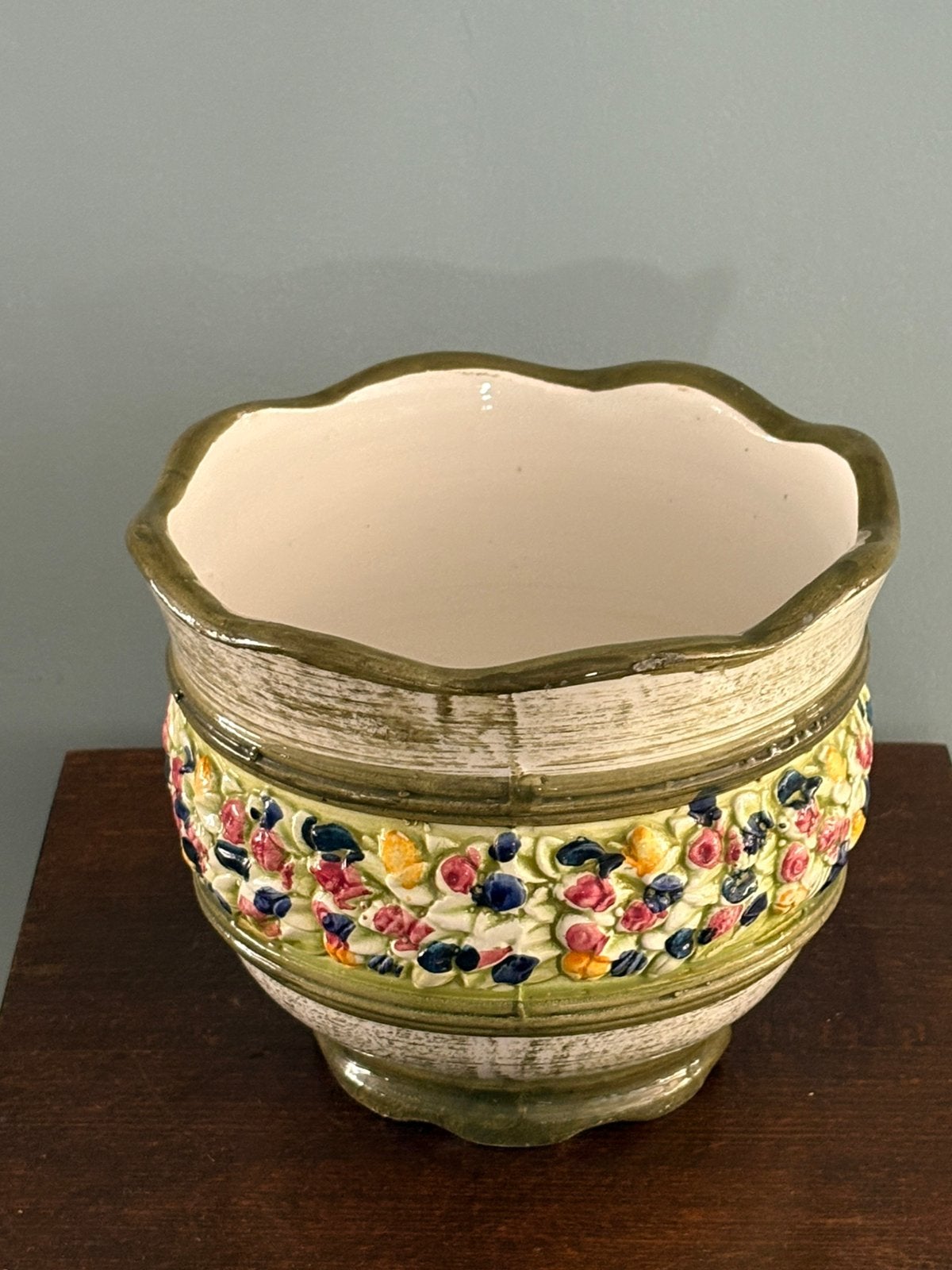Vintage italiaanse bloempot, Ophalen of Verzenden