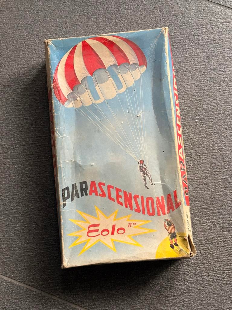 Vintage Italiaans Parachutist Speelgoed Jaren '50 - PARASCEN, Ophalen of Verzenden