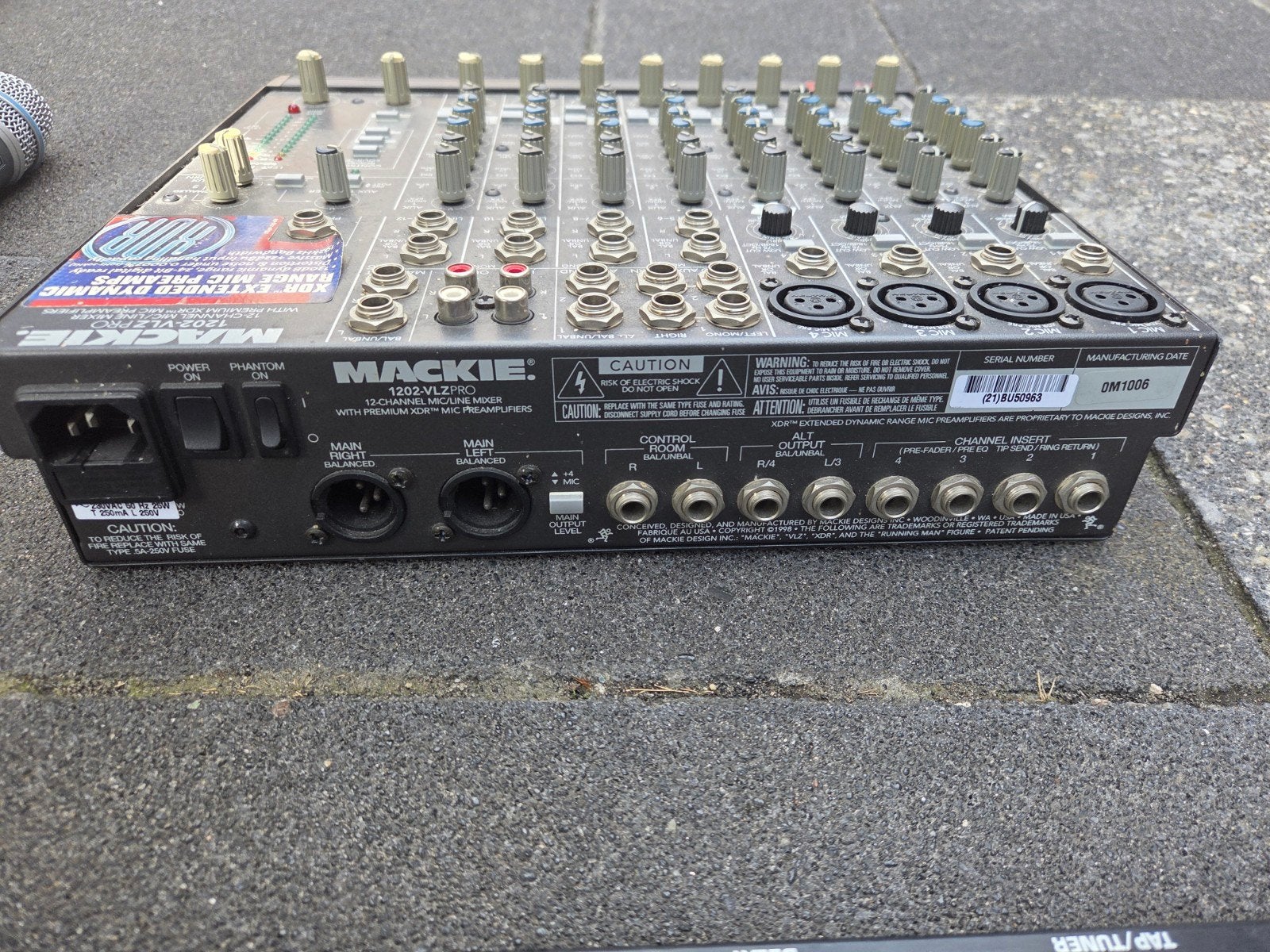 Mackie 1202-VLZ PRO Mixer, Yamaha SPX90, Quad 520i Versterke, Muziek en Instrumenten, Ophalen, Gebruikt, 10 tot 20 kanalen, Microfooningang