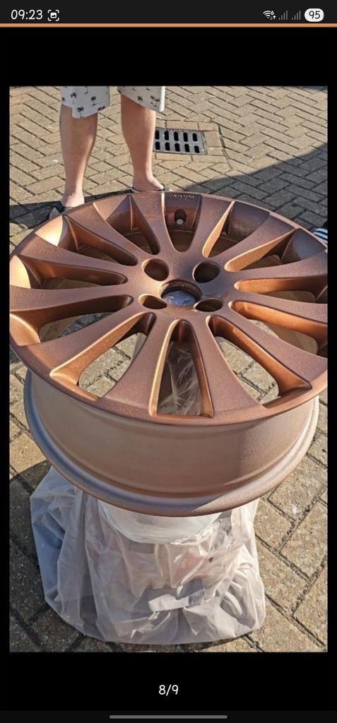 17inch OEM Swift bronze velgen + nieuwe banden + toebehoren, Ophalen, Banden en Velgen, Nieuw, 17 inch