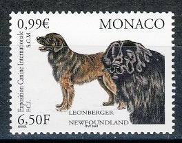 Monaco 2548 Honden 2001 postfris, Ophalen of Verzenden, Postfris