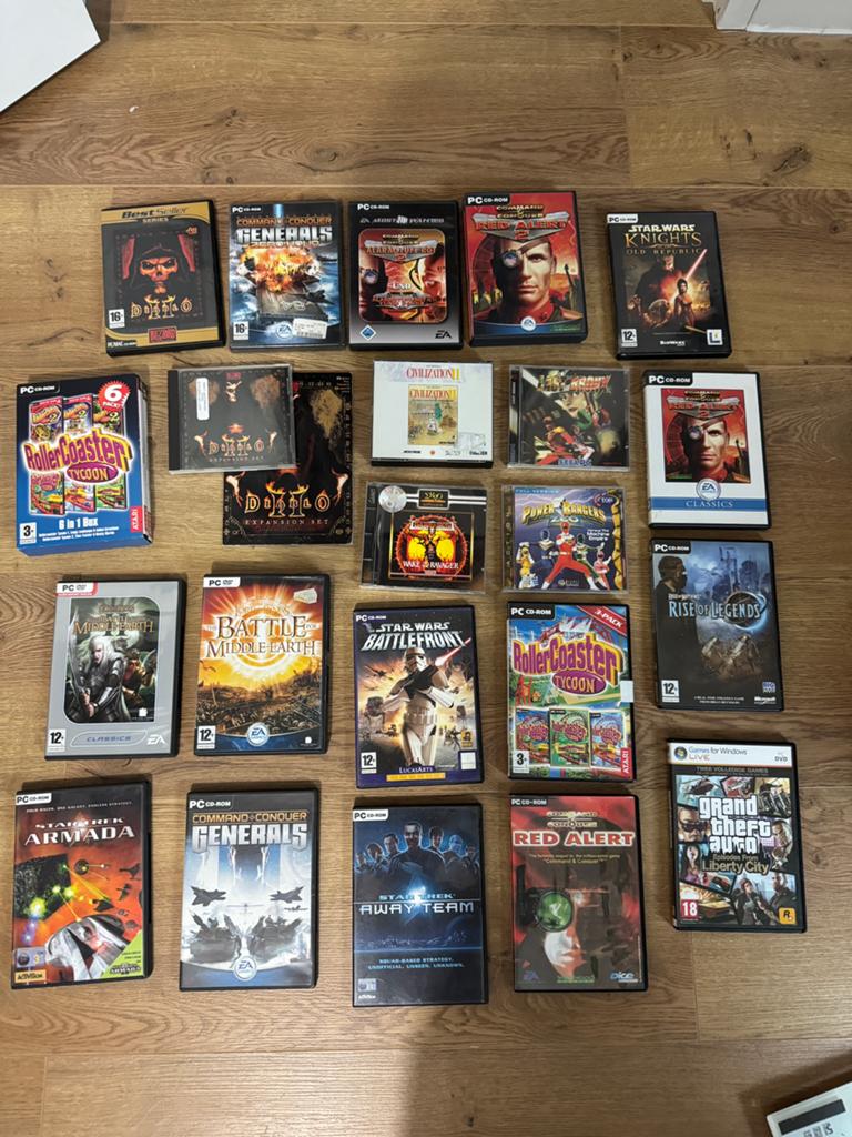 Losse verkoop diverse PC games: GTA, Red Alert, LOTR, etc, Spelcomputers en Games, 1 speler, Ophalen, Gebruikt, Overige genres