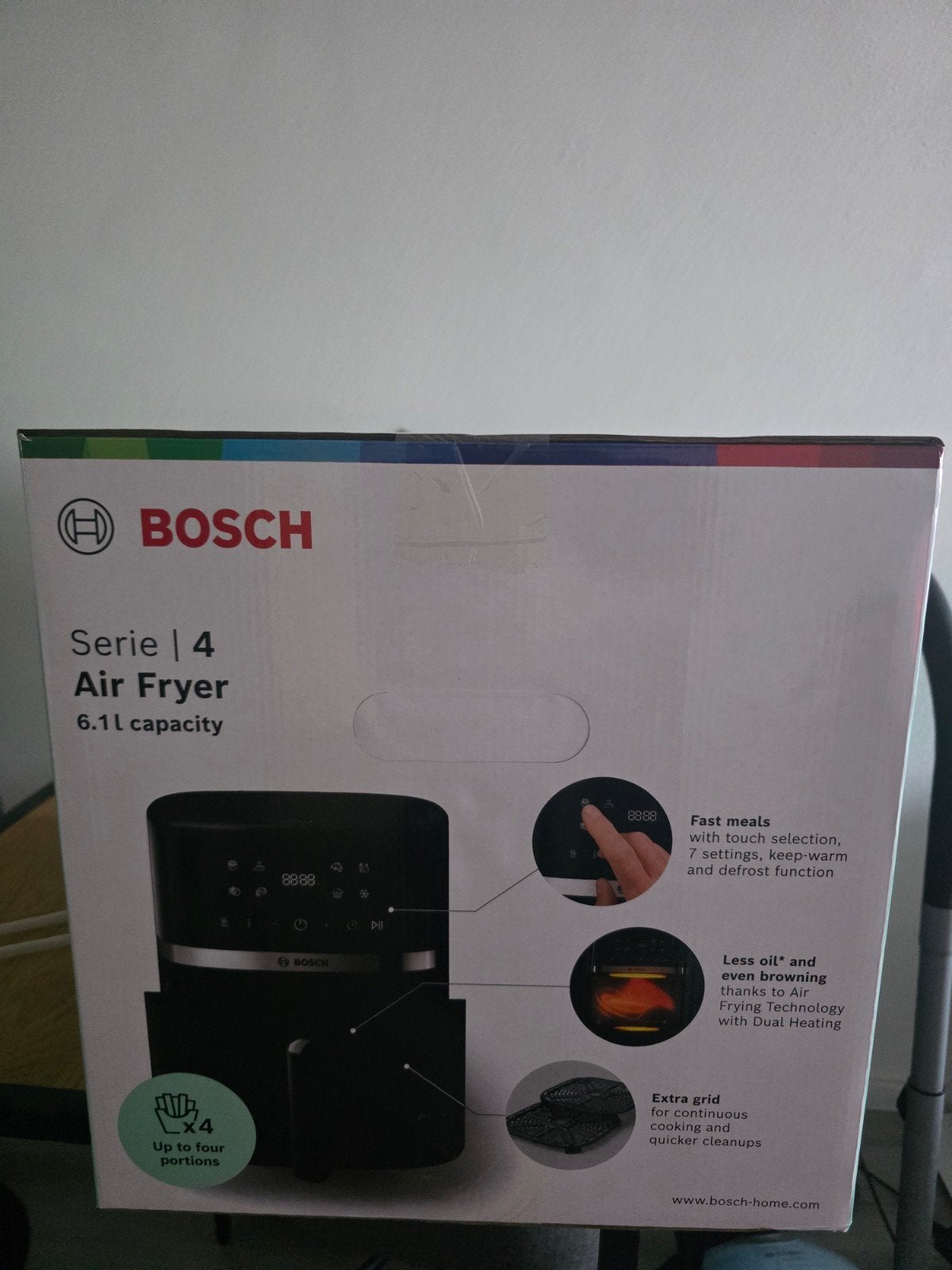 Bosch Serie | 4 Airfryer 6.1L - Nieuw in doos, Ophalen, Nieuw, Airfryer