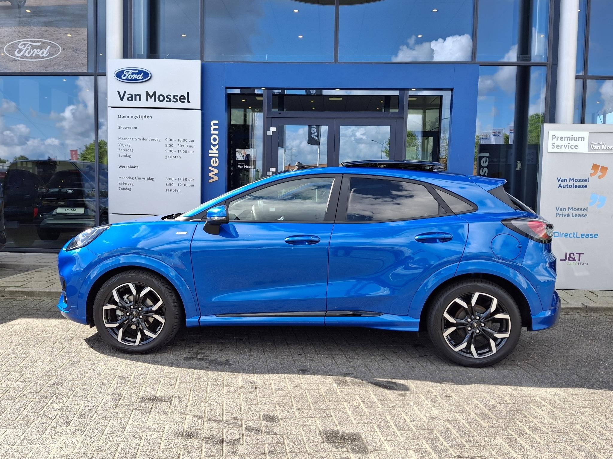Ford Puma 1.0 EcoBoost Hybrid ST-Line X | Panoranadak | Wint, Auto's, Ford, Voorwielaandrijving, 12 maanden, Euro 6, Blauw