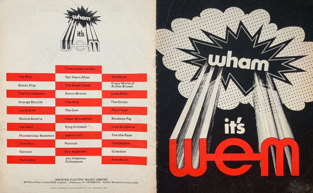 Folder WAM versterkers uit 1970., Ophalen of Verzenden, Zo goed als nieuw, Boek, Tijdschrift of Artikel