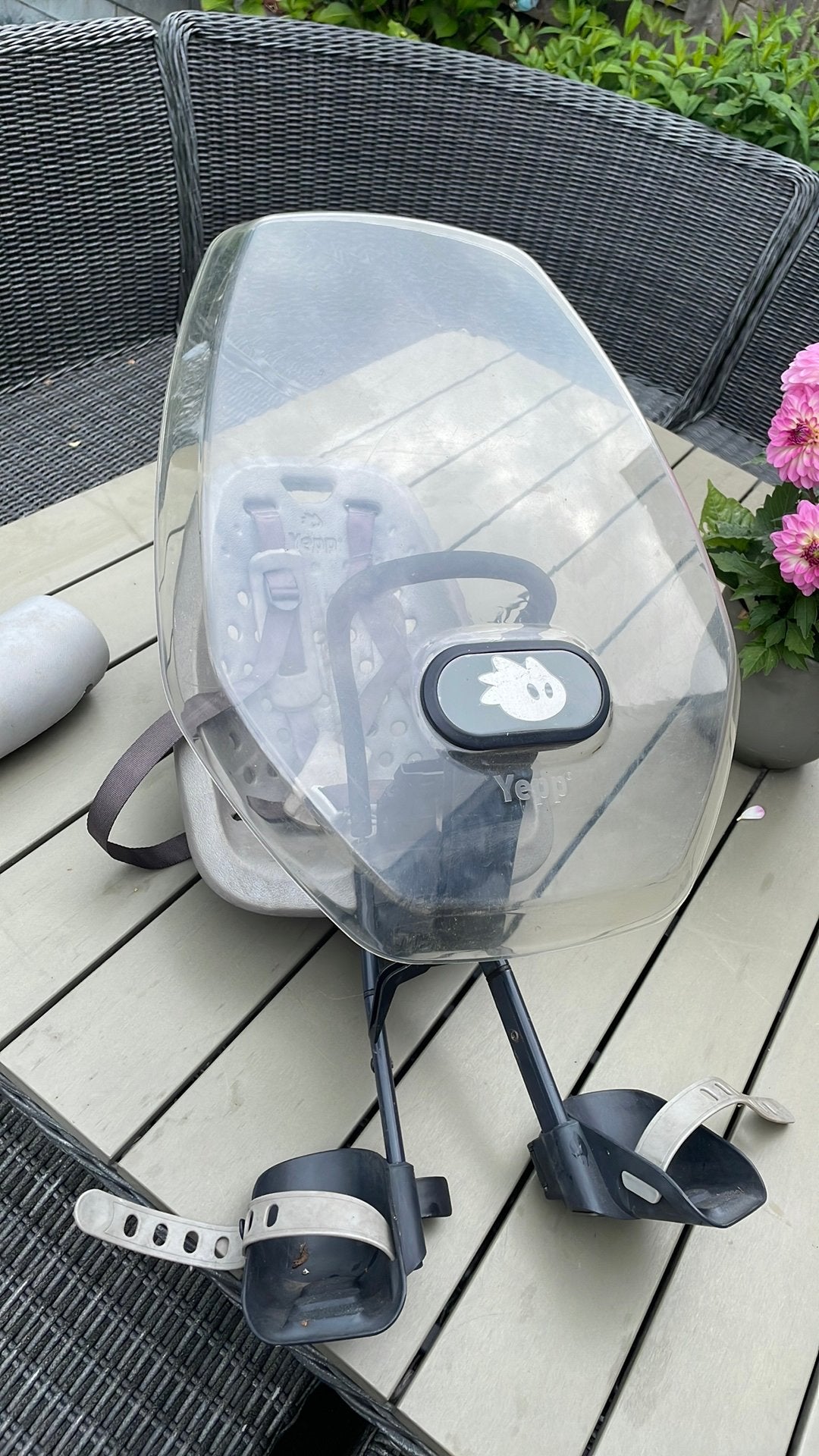 Yepp fietstoeltje, Fietsen en Brommers, Ophalen, 0 t/m 18 kg, Voorzitje, Gebruikt