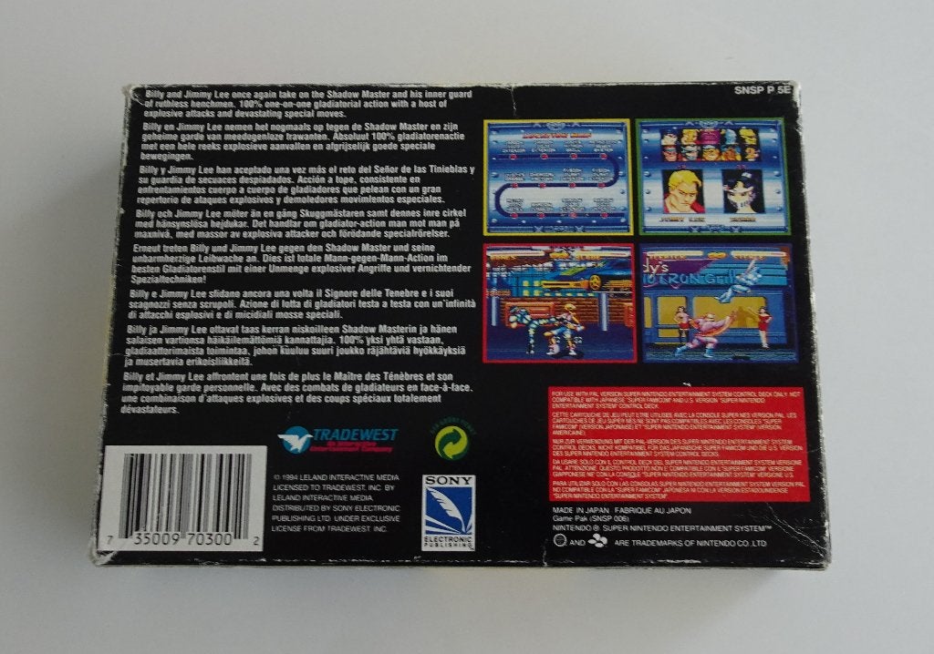 Double Dragon V: The Shadow Falls compleet Super Nintendo, Spelcomputers en Games, Ophalen, Vechten, 2 spelers, Zo goed als nieuw