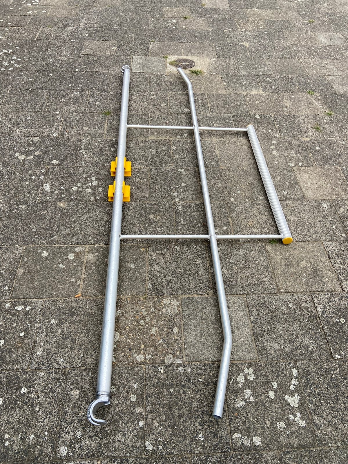 2x Custers voorloopleuning steiger onderdeel 250cm aluminium, Ophalen, Gebruikt, Overige typen, Minder dan 2 meter