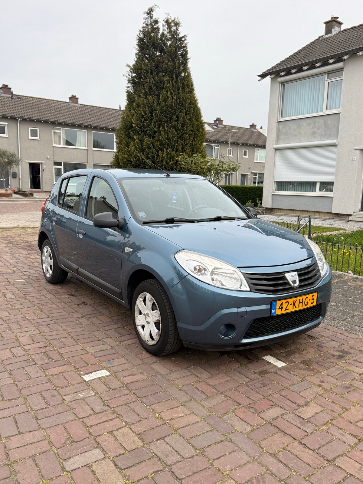 Dacia Sandero 1.2 16V 55KW 2009 Blauw, Auto's, Dacia, Voorwielaandrijving, 74 pk, 31 €/maand, Blauw