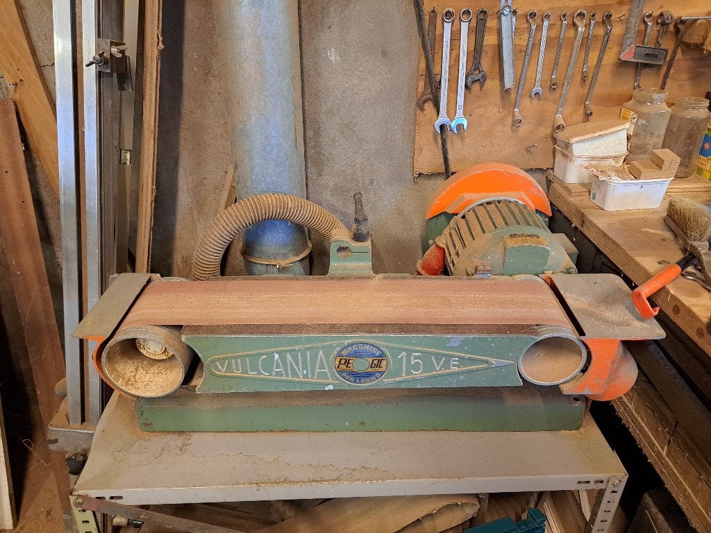 Bandschuurmachine Vulcania 15VE lang 65 cm, Doe-het-zelf en Verbouw, Ophalen, Onbekend, 70 mm of meer, Overige typen