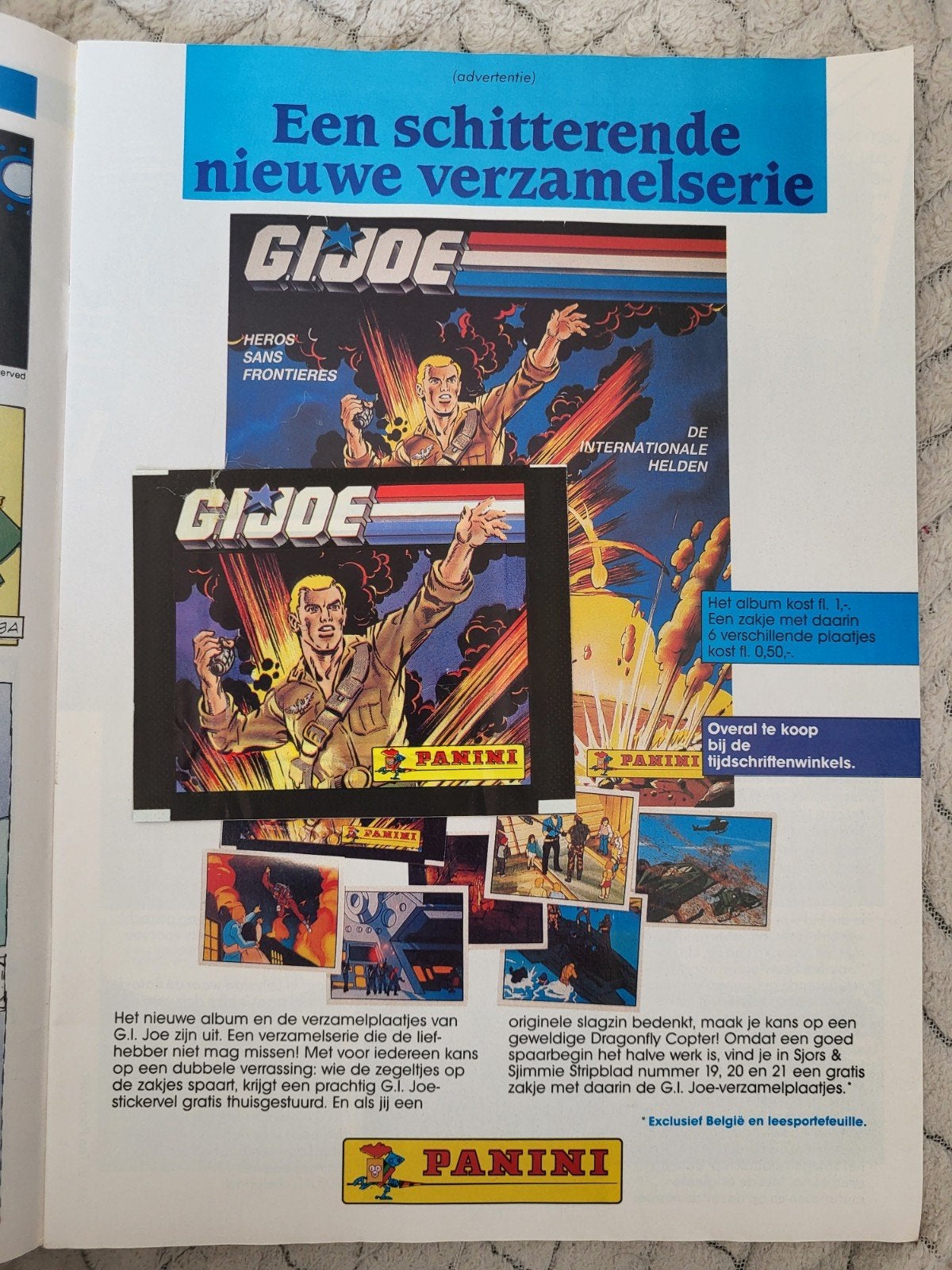 UNIEK, ZEER ZELDZAAM: Panini GI Joe - Ongeopend, Ophalen, Nieuw, Film, Tv of Omroep