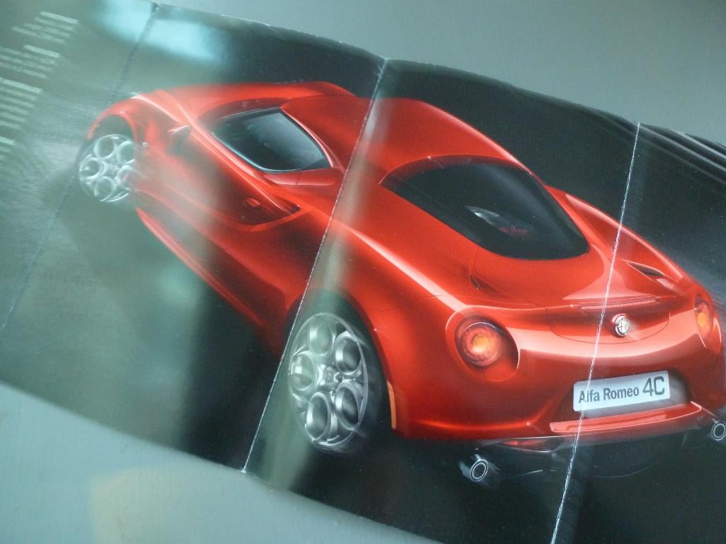Alfa Romeo 4c folder 2013 Nederlands, Boeken, Ophalen of Verzenden, Gelezen, Alfa Romeo