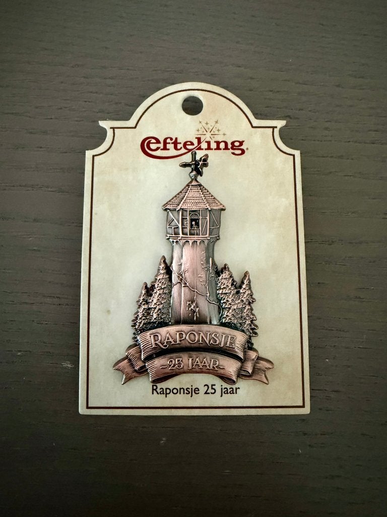Efteling Pin, 25 jaar Raponsje, Nieuw Op Kaartje, Verzamelen, Efteling, Verzenden, Nieuw, Button of Speldje