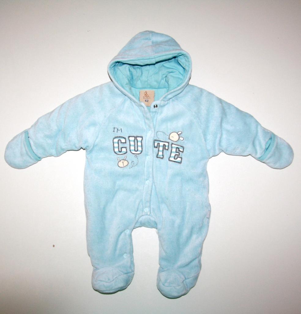 Skipak winterpak gevoerd maat 62 / 68 l-blauw sneeuwpak, Kinderen en Baby's, Babykleding | Maat 62, H&M, Ophalen of Verzenden