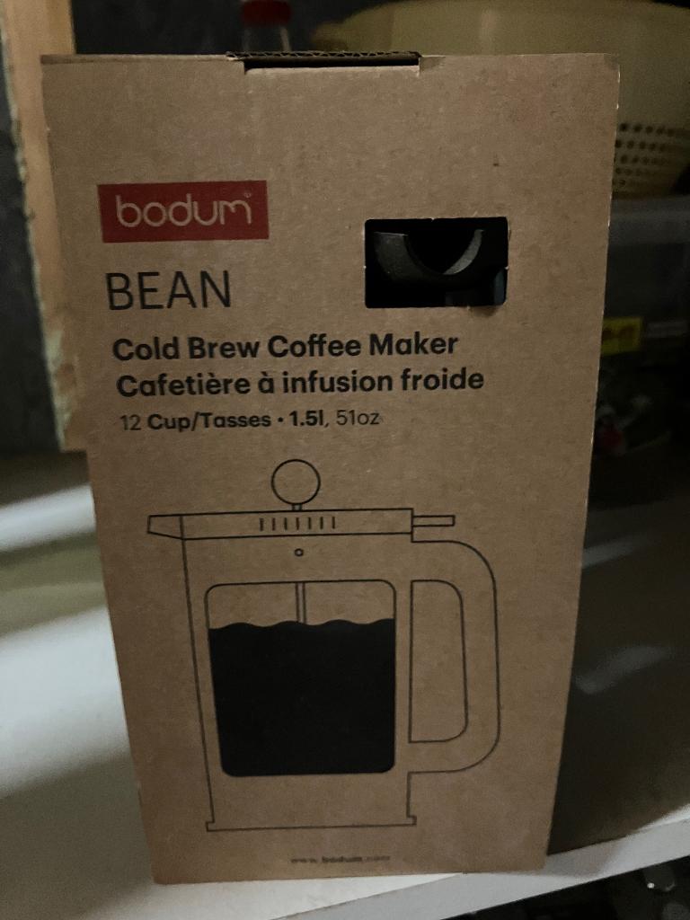 Bean Cafetiere voor ijskoffie 1,5 liter, Ophalen of Verzenden, Nieuw, Overige modellen