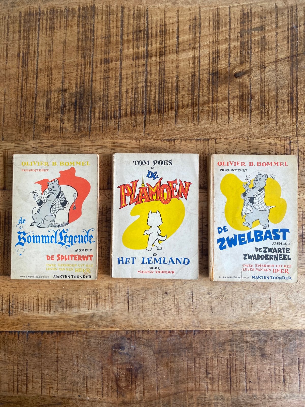 Bommel presenteert 1963 3x maarten toonder tom poes, Meerdere stripboeken, Ophalen of Verzenden, Gelezen