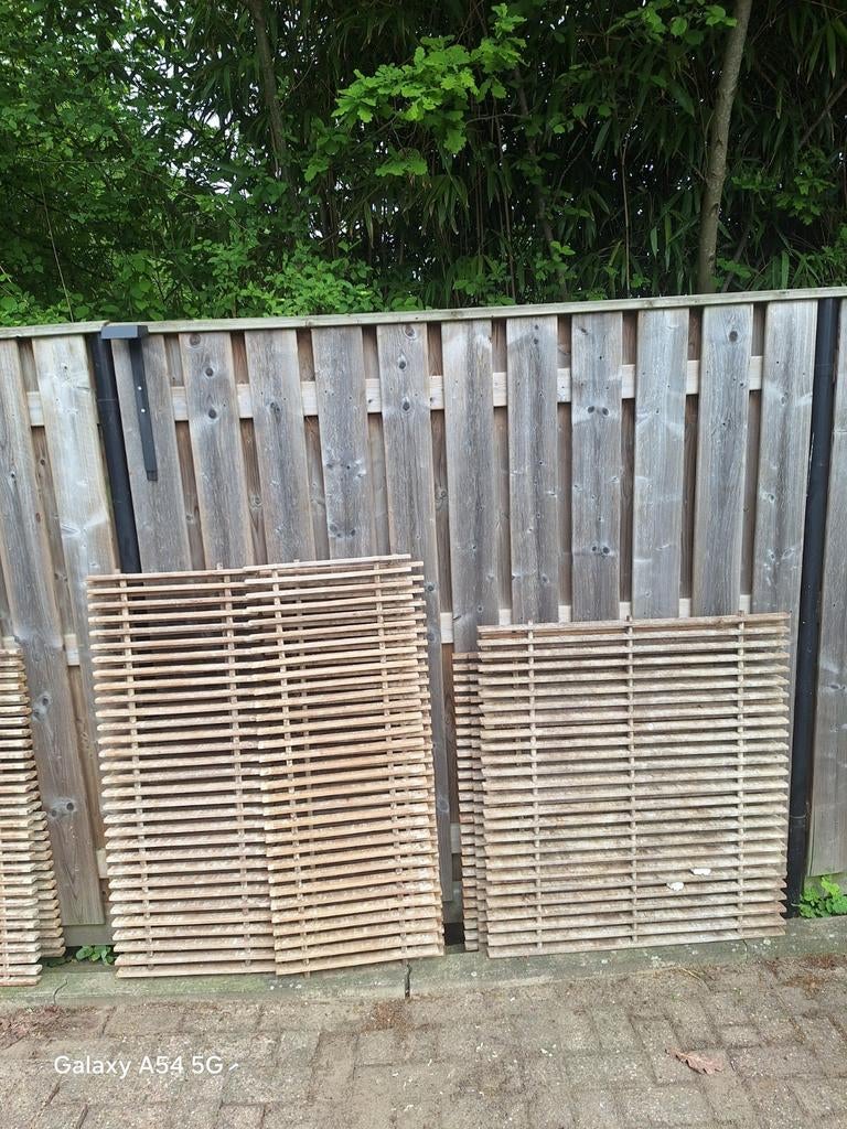 Houten lattenroosters voor diverse toepassingen, Ophalen, Gebruikt, Minder dan 3 meter, Minder dan 1 meter