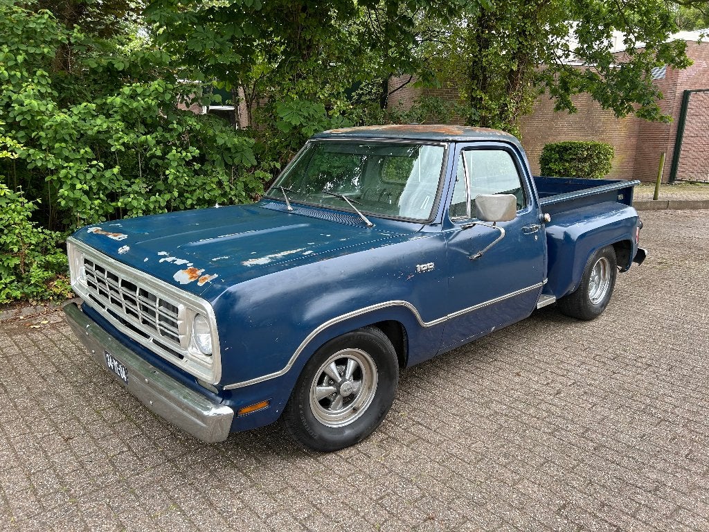 Dodge D100 Pick up V8 1973 LPG, Auto's, Dodge, Automaat, Overige carrosserieën, Blauw, Te koop