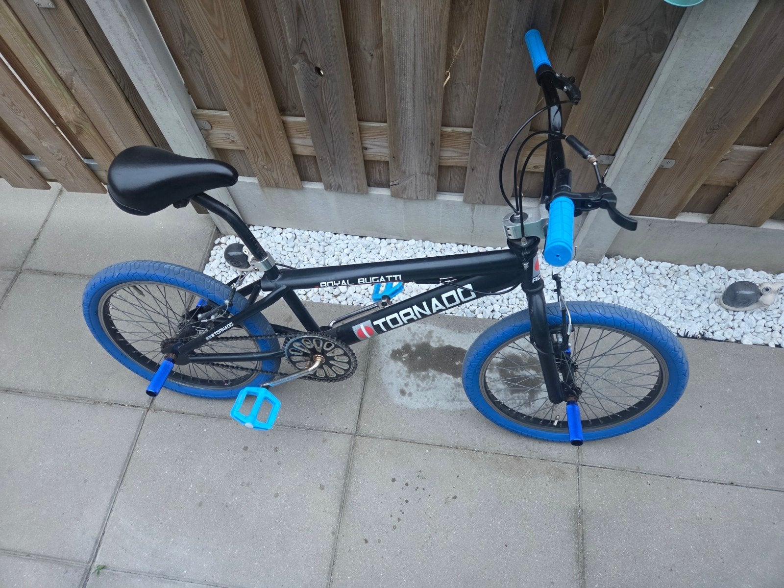 BMX Royal Bugatti Tornado - Zwart/Blauw, Gebruikt, Staal, Velgrem, 20 tot 24 inch